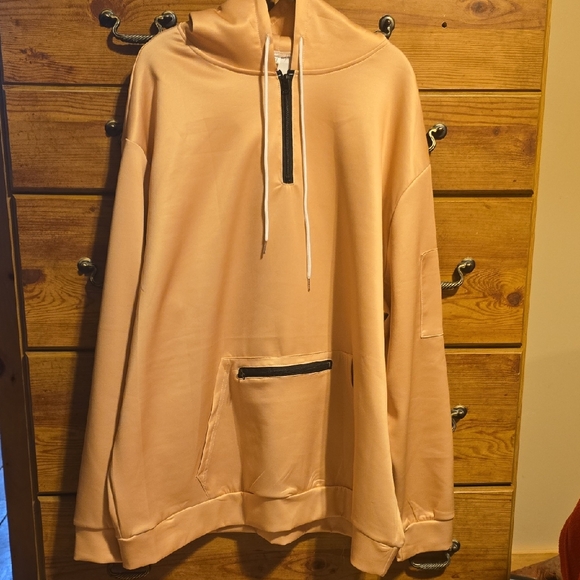 Other - Men's Zip-Up Peach Sweater